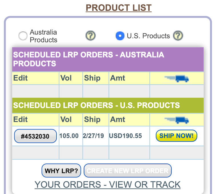 how to switch from doTERRA Australian cart to shop from America using doTERRA US cart